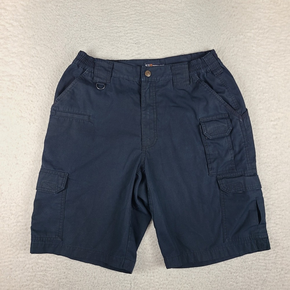 5.11 Tactical Ripstop Shorts Mens 32 Blue Navy 10" Inseam Cargo